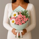 Букеты розовые